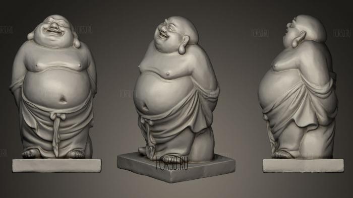 Fat Buddha stl model for CNC